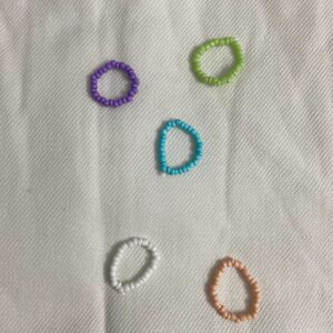 Beaded ring (purple)