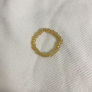 Beaded ring (golden)