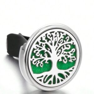 Aromadiffuser car clip air freshner (silver, tree)