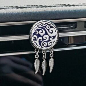 Aromadiffuser car clip air freshner (silver, cloud)