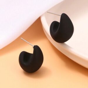 Droplet earrings (black)