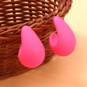 Droplet earrings (pink)