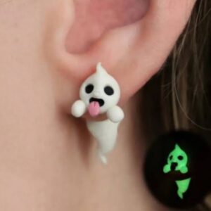 Glow in the dark ghost earrings