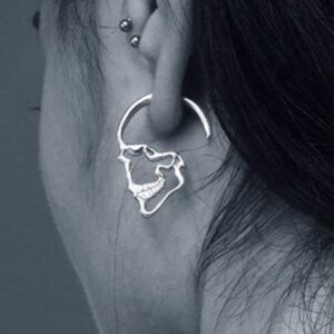Vintage gothic skull earrings