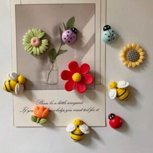 Kawaii flora & fauna fridge magnets (10pcs)