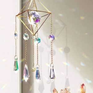 Crystal Sun catcher chrome wind chime