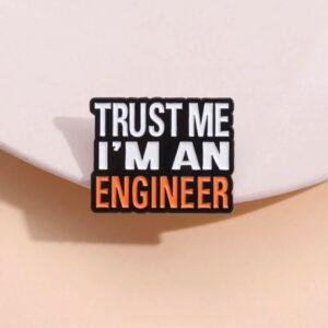 Engineer brooch pin badge
